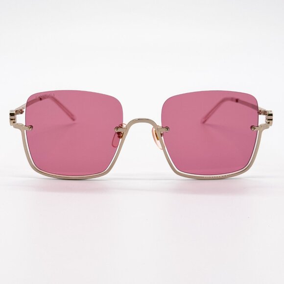 NEW GUCCI GG1279S 003 GOLD/PINK WOMEN SUNGLASSES GUCCI - Picture 5 of 13